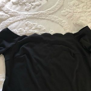 Charlotte Russe off the shoulder black dress